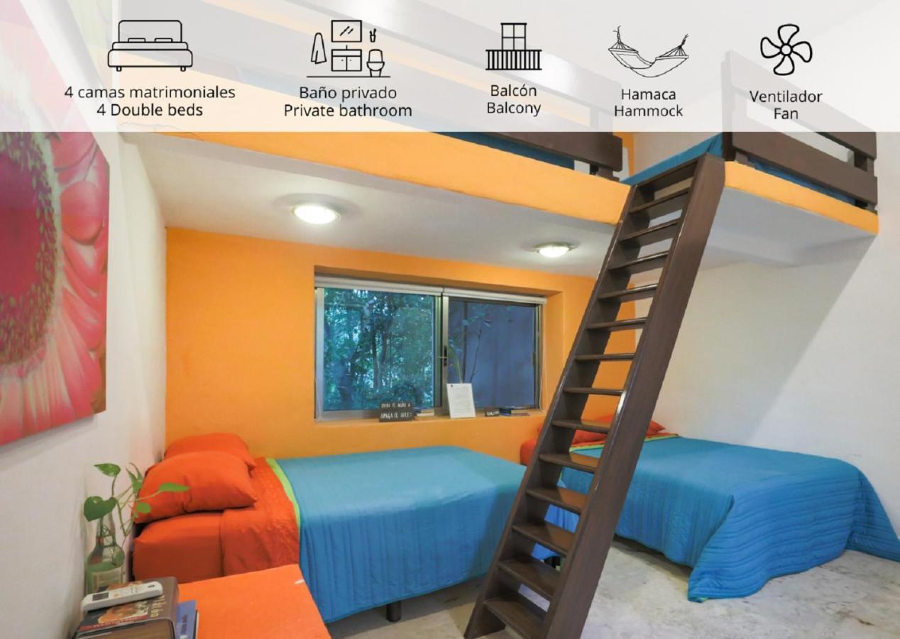 Guest House La Aldea Holistic Experience แคนคูน ภายนอก รูปภาพ